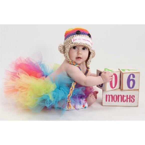 Age Number Photo Blocks Solid Wood - Picture 2 of 4